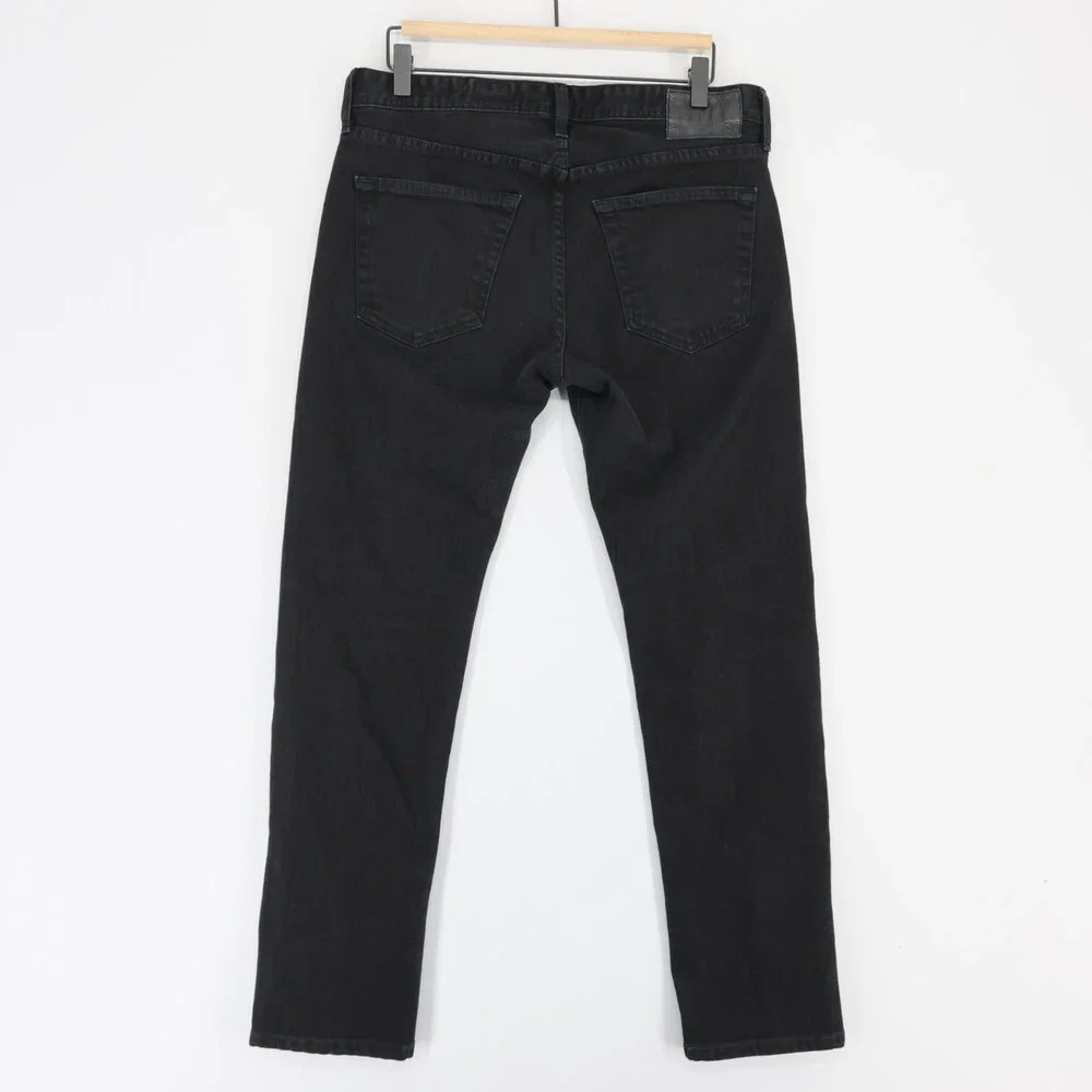 AG Adriano Goldschmied Nomad Jeans Mens 32x34 Black Modern Slim Stretch Denim